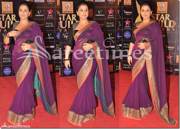 Vidya_Balan_Purple_Sabyasachi_Sari