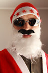 Santa somehow acquired a moustache during the day...  Freaky!