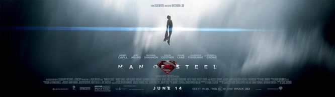 Superman Soars in New Man of Steel Banner