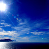 View North from the Cape Of Good Hope, the southwestern most point on the African Continent.
