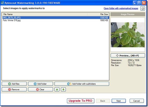 Bytescout Watermarking freeware aggiungere foto