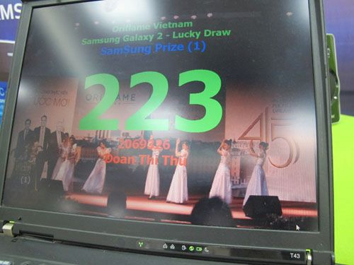 Oriflame SS Galaxy S2 - Trúng thưởng 1-3-2012