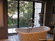 UV rated glass laminated with hand blown glass with raised lead came in private residence in Atherton, CA