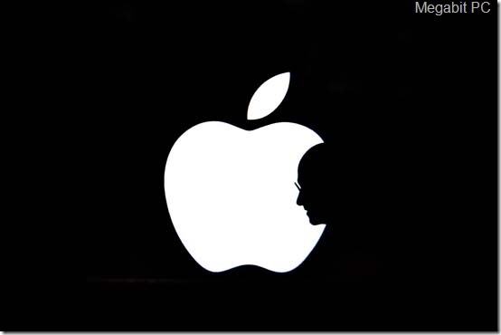 El logo de Mac en tributo a Steve Jobs