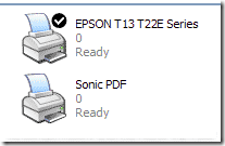 cek list Set as default printer cek list Set as default printer