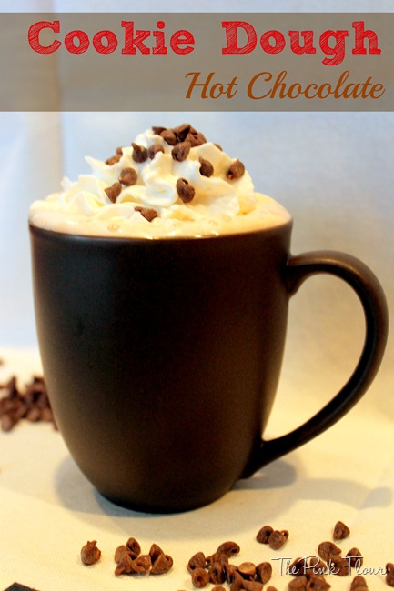 Adult Cookie Dough Hot Chocolate from The Pink Flour #hotchocolate #cookiedough #vodka Adult Cookie Dough Hot Chocolate from The Pink Flour #hotchocolate #cookiedough #vodka