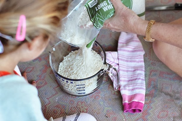 meia e arroz bolsa dagua