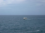 Yacht in Atlantic Ocean