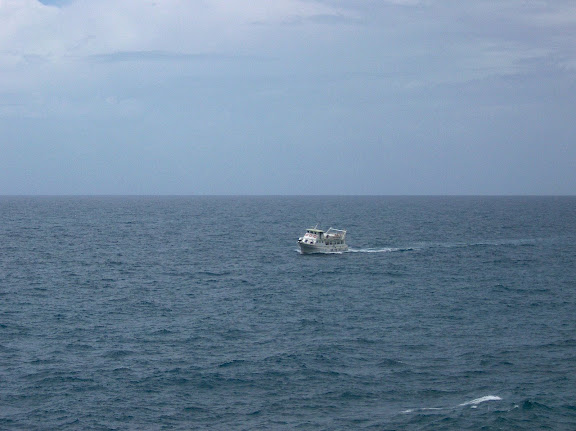 Yacht in Atlantic Ocean