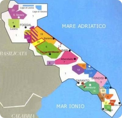 copertino map copertino map