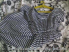 hyphen luxe striped maxi dress, by bitsandtreats