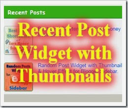 Recent Post Widget for Blogger