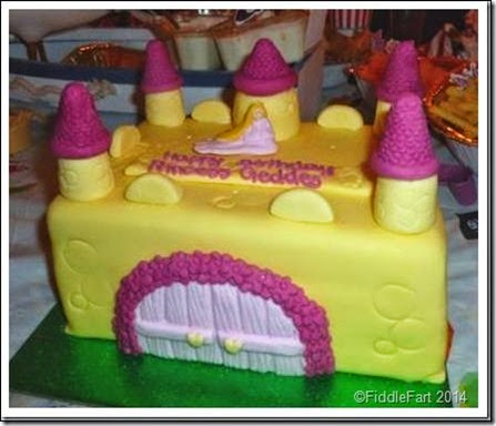 Princess castle birthday cake