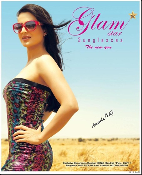 Amisha Patel  for Glam Star Sunglasses