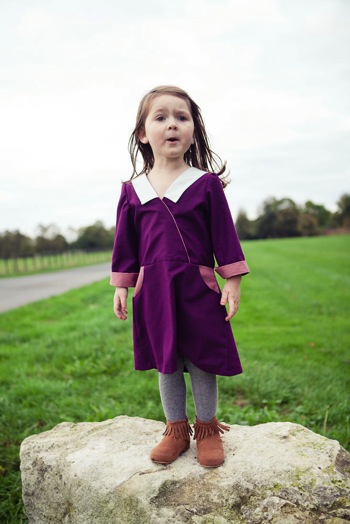 Cuffed and Color Blocked Sunday Picnic Dress at Our Family Four 13