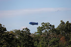 Well, here's an interesting fact.  In 1783, the Montgolfier brothers of Annonay, France, sent the first hot air balloon aloft.  Maybe this blimp is celebrating the fact that Franny and I are French!