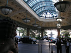 The valet area at the Bellagio.