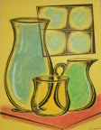 Ken Caperton "Water Vases Obscure" Mixed Media $65 Ken Caperton "Water Vases Obscure" Mixed Media $65