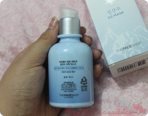Priscilla review Faceshop O2 mask 5