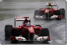 Alonso e Massa nel gran premio del Canada 2011