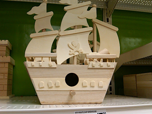 Arg! We just thought this pirate ship was cute.