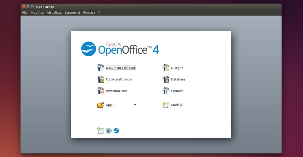 Apache OpenOffice 4.1.0 in Ubuntu Linux