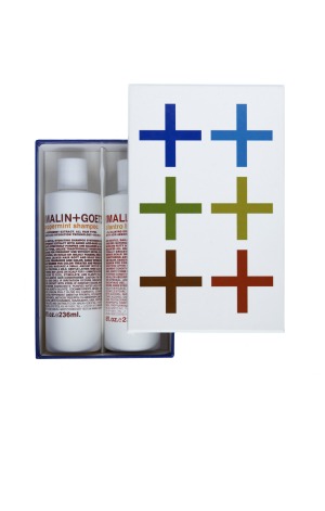 Malin + Goetz Hair Giftbox including Peppermint Shampoo and Cilantro Conditioner ($42, malinandgoetz.com)