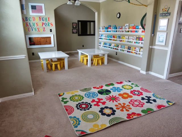 Classroom Preschool Homeschool Kindergarten IKEA Rug www.stylewithcents.blogspot.com