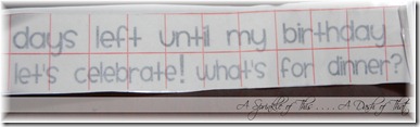 Birthday Board Vinyl Lettering {A Sprinkle of This . . . . A Dash of That} Birthday Board Vinyl Lettering {A Sprinkle of This . . . . A Dash of That}