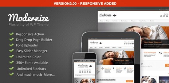 modernize wp theme