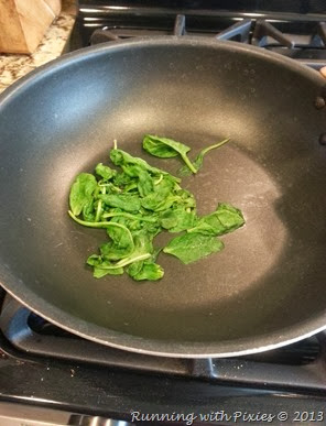 wilting spinach wilting spinach