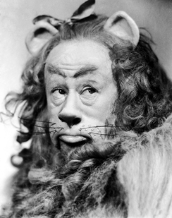 c0 Burt Lahr as The Cowardly Lion in the Wizard of Oz