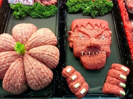 Esculturas de carne Halloween 05