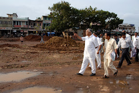 ಶಿಕಾರಿಪುರ ಸ್ಥಳ ಪರಿಶೀಲನೆ