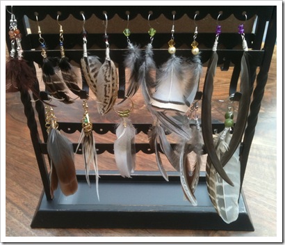 feather earrings