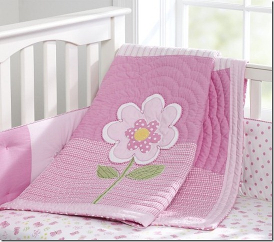 Nice-pink-bedding-for-pretty-girls-nursery-from-prottery-barn-2-524x462