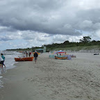Plaża w Dziwnowie po wschodniej stronie falochronu.