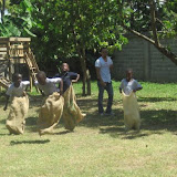 Sack race!