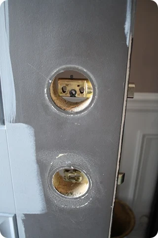 removing door hardware when painting