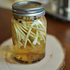 Quick Pickled Ramps with Coriander and Chili Flakes