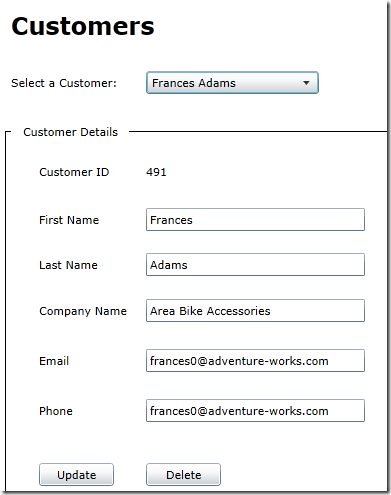 CustomersExplorer.Silverlight