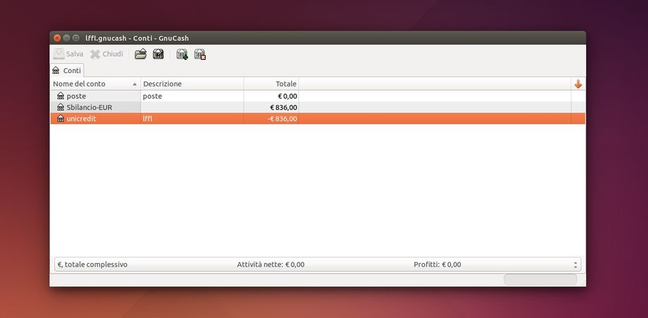 GnuCash in Ubuntu