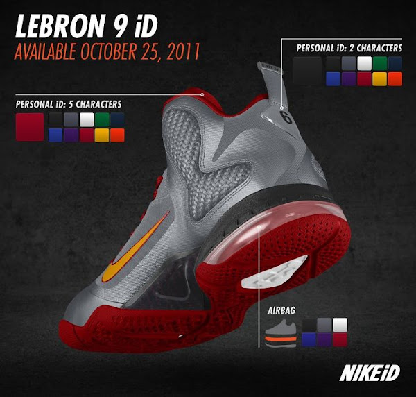 Nike LeBron 9 iD Preview vol You won8217t be able to make your own South Beach shoe