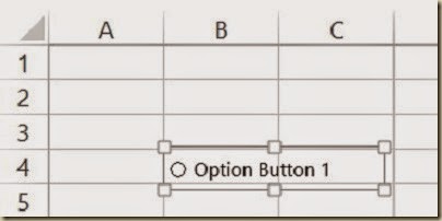 Scenario Analysis in Excel - Create Option Button
