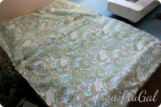 Pillow Back Pinned to Pillow Front Pillow Back Pinned to Pillow Front