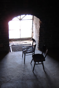 Spooky chair on our descent from the Witches Bridge!