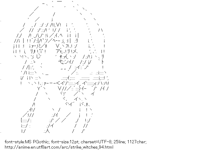 STRIKE WITCHES,Sanya V. Litvyak