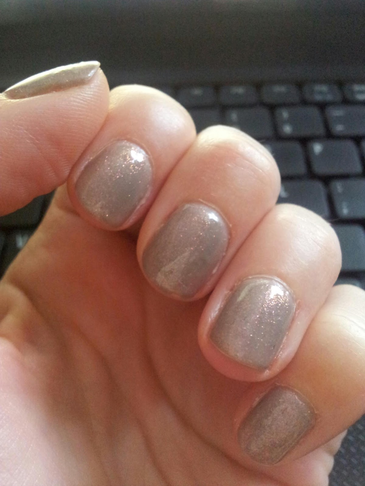 Gellux nails glitter shell Face Facts