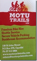 Motu Trails Card Motu Trails Card