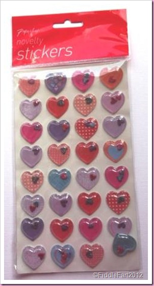 Paperchase Domed Heart Stickers